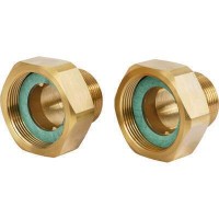 DANFOSS 003H6903 — Комплект резьбовых фитингов, наружняя резьба R3/4, PN25, для клапана DN20 (G1), латунь CW617N, 2 шт. 003H6903