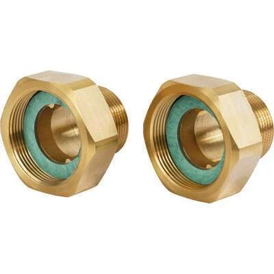 DANFOSS 003H6906 — Комплект резьбовых фитингов, наружняя резьба R 1 1/4, PN25, DN32 (G 1 1/2), латунь CW617N, 2 шт. 003H6906