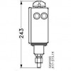 DANFOSS 017-500166 — Реле давления RT 1A для тяжелых условий эксплуатации, диапазон настройки уставки -0,8-5 бар, дифференциал 0,5-1,6 бар, присоединение G 3/8 