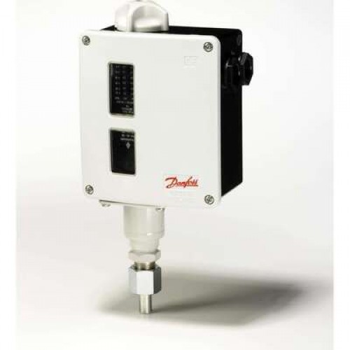 DANFOSS 017-509466 — Реле давления RT для тяжелых условий эксплуатации, диапазон настройки уставки 4-17 бар, дифференциал 1,2 бар, присоединение G 3/8 