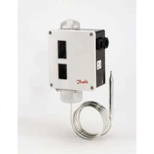 DANFOSS 017-509966 — Реле температуры RT 14 для тяжелых условий эксплуатации, IP 66, T окружающей среды -50...70 °C, диапазон настройки уставки -5...30 °C 017-509966