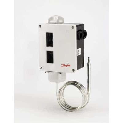 DANFOSS 017-509966 — Реле температуры RT 14 для тяжелых условий эксплуатации, IP 66, T окружающей среды -50...70 °C, диапазон настройки уставки -5...30 °C 017-509966