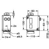 DANFOSS 017-523766 — Реле давления RT для тяжелых условий эксплуатации, диапазон настройки уставки 0,2-6 бар, дифференциал 0,25-1,2 бар, присоединение G 3/8 