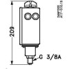 DANFOSS 017-523966 — Реле давления RT200 для тяжелых условий эксплуатации, диапазон настройки уставки 0,2-6 бар, дифференциал 0,25 бар, присоединение G 3/8 