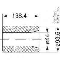 DANFOSS 023U1392 — Сменные сердечники-вставки 48-DM для разборных фильтров DCR Eliminator 023U1392