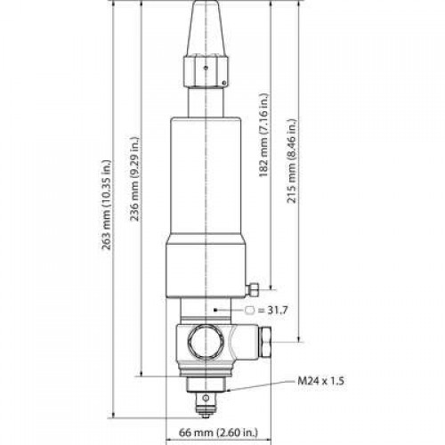 DANFOSS Пилотн.клап.опорн.давл.CVC-L(-0,66-7бар) 