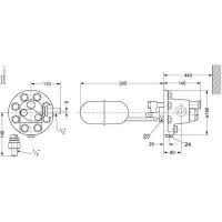 DANFOSS SV 6 Регулятор уровня поплавковый (без к 027B2016
