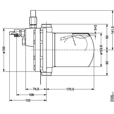 DANFOSS SV 3 Клапан регулятор уровня поплавковый 027B2023 DANFOSS SV 3 Клапан регулятор уровня поплавковый 027B2023