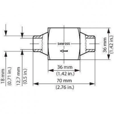 DANFOSS CVH Штуцер(пр. класс 4000901190) 027F1047 DANFOSS CVH Штуцер(пр. класс 4000901190) 027F1047