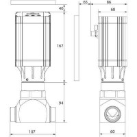 DANFOSS ICMTS 20-A33 (D 25) Клапан моторный 027H1084