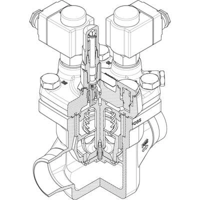 DANFOSS ICSH 25-25 25D Клапан электромагнитный 027H2309 DANFOSS ICSH 25-25 25D Клапан электромагнитный 027H2309