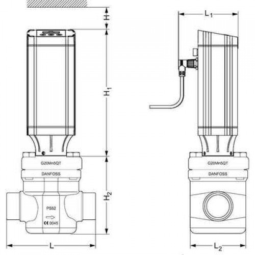DANFOSS Клапан регулятор-давления ICM 50-A (50 DIN), без привода 