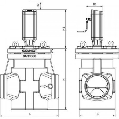 DANFOSS Клапан регулятор-давления ICM 125 (125 DIN), без привода 