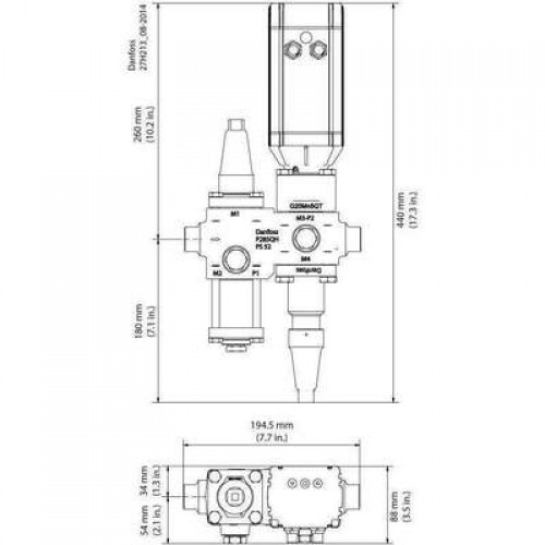 DANFOSS ICF 15-4-8 (20 D) Клапан-регулятор универсальный 