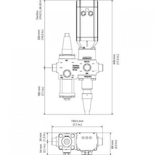 DANFOSS ICF 15-4-8 Клапан-регулятор универсальны 