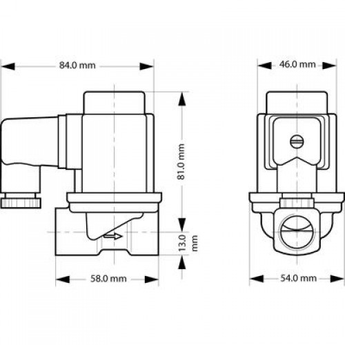 DANFOSS 032U538116 — Клапан электромагнитный EV251B, присоединение G 1/2
