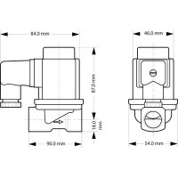 DANFOSS 032U538202 — Клапан электромагнитный EV251B, присоединение G 3/4", материал уплотнения NBR, нормально закрытый 032U538202
