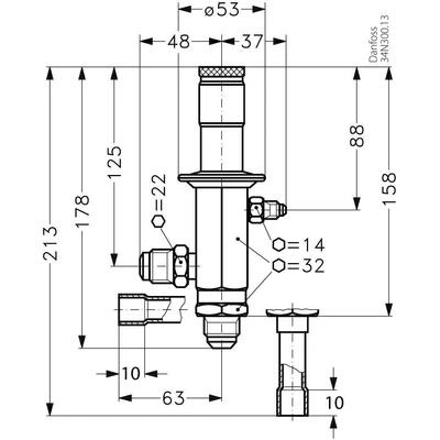 DANFOSS CPCE 12 Клапан регулятор производительности 034N0082 DANFOSS CPCE 12 Клапан регулятор производительности 034N0082
