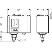 DANFOSS KP 1 Реле давления 060-110166