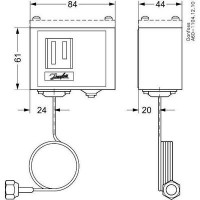 DANFOSS KP1 Реле давления -0,2-7,5 бар 060-110566