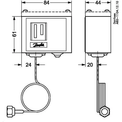 DANFOSS KP1 Реле давления -0,2-7,5 бар 060-110566 DANFOSS KP1 Реле давления -0,2-7,5 бар 060-110566