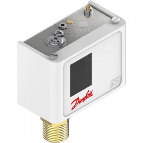 DANFOSS 060-132466 — Реле давления для общепромышленного применения KPI 35, диапазон настройки уставки -0,2-8 бар, дифференциал 0,4-1,5 бар, присоединение G 1/2 