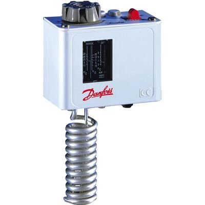 DANFOSS 060L110666 — Реле температуры (термостат) KP 62, IP 30/44, диапазон регулирования -30...15 °C 060L110666