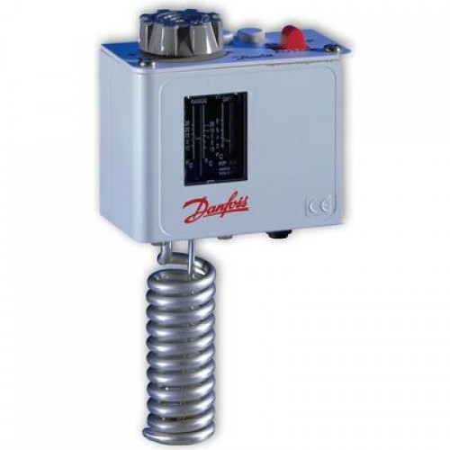 DANFOSS 060L110666 — Реле температуры (термостат) KP 62, IP 30/44, диапазон регулирования -30...15 °C 