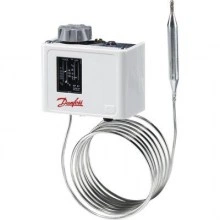 DANFOSS 060L112566 — Реле температуры (термостат) KP, IP 30/44, диапазон регулирования 80...150 °C, длина трубки 2 м 060L112566