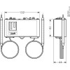 DANFOSS 060L113166 — Реле температуры (термостат) KP 98, IP 30/44, диапазон регулирования OIL 60...120 °C / HT 100...180 °C, длина трубки 1 / 2 м 
