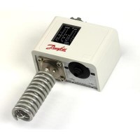 DANFOSS 060L121266 — Реле температуры (термостат) KP 75, IP 30, диапазон настройки уставки 0...40 °C 060L121266
