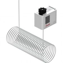 DANFOSS 060L126766 — Реле температуры (термостат) KP 61, IP 30/44, диапазон регулирования -30...15 °C, длина трубки 3 м 060L126766