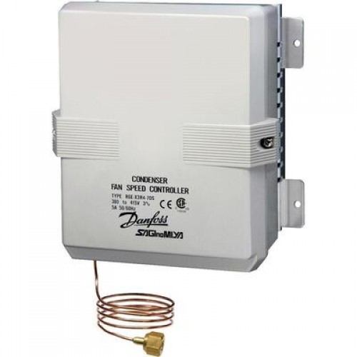 DANFOSS 061H3006 — Регулятор скорости вращения вентиляторов конденсатора RGE-X3R4-7DS, хладагент R407C / R404A / R134a / R22, 8-28 бар, IP 54 