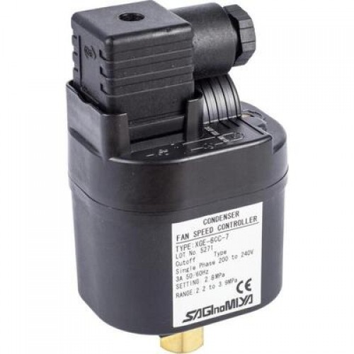DANFOSS 061H3141 — Регулятор скорости вращения вентиляторов конденсатора XGE-4CI, MWP 47 бар, хладагент R407C / R404A / R134a / R22, 10-25 бар 