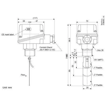 DANFOSS 061H4005 — Реле протока FQS W30G, максимальное рабочее давление 10 бар, IP 42 061H4005 DANFOSS 061H4005 — Реле протока FQS W30G, максимальное рабочее давление 10 бар, IP 42 061H4005