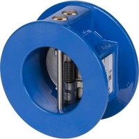 DANFOSS NVD 895 065B7495 — Затвор обратный межфланцевый пружинный двустворчатый, PN16, DN50, чугун GG25 065B7495