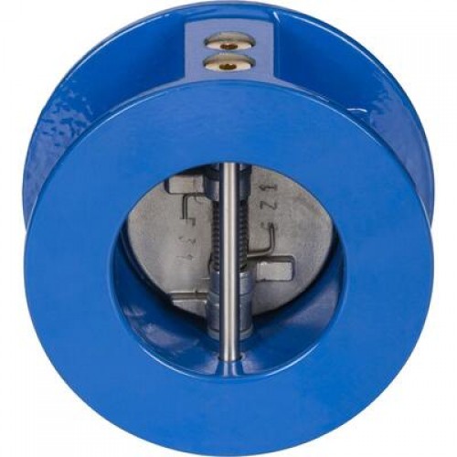 DANFOSS NVD 895 065B7495 — Затвор обратный межфланцевый пружинный двустворчатый, PN16, DN50, чугун GG25 