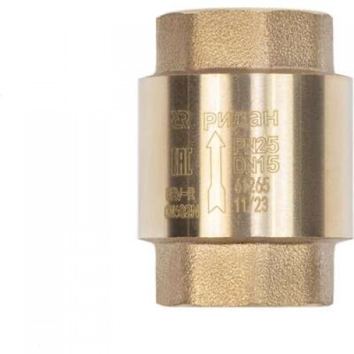 РИДАН NRV-R 065B8325R — Клапан обратный резьбовой PN25, DN20, Т -10 °C...+110 °C, материал корпуса — латунь CW602N 