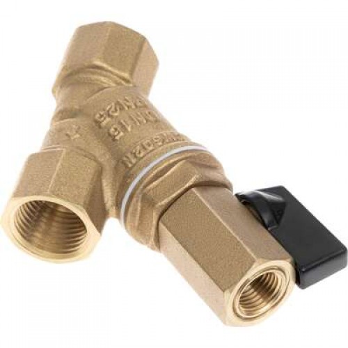 РИДАН FVR-DR 065B8346R — Фильтр сетчатый со сливным краном DN50, PN25, Т от -20 °С...130 °С; материал корпуса латунь CW602N 