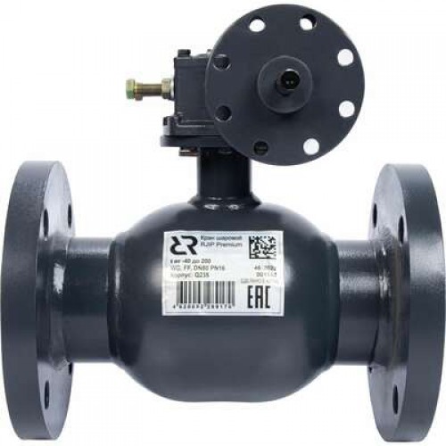 РИДАН RJIP Premium 065N0331R — Кран шаровой FF DN65 PN25 WG (фланцевый, с редуктором, стандартный проход) 
