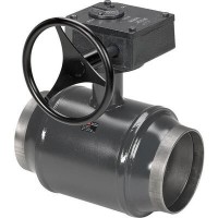 DANFOSS 065N1146 — Кран шаровой полнопроходной JIP WW, DN 125, PN 25, T макс 180 ℃, ручной редукторный привод, корпус — сталь P235GH 065N1146