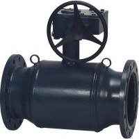 DANFOSS 065N1373 — Кран шаровой полнопроходной JIP FF, фланцевый, DN 350, PN 25, T макс 180 ℃, ручной редукторный привод, корпус — сталь P235GH 065N1373