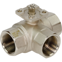РИДАН 082G5419R — Кран шаровой двухпозиционный AMZ-113R PN40, DN20, Kvs 45, Tmax110 °C, Rp3/4, корпус CW617N, трехходовой 082G5419R