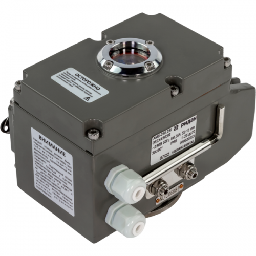 РИДАН 082X4846R — Затвор дисковый ЗДМ с резьбовыми проушинами PN16, DN100, диск — нержавеющая сталь, с электроприводом 220В 