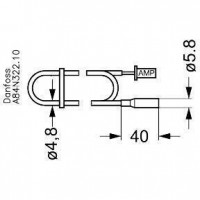 DANFOSS AKS 12 Датчик температуры(пр. класс 0423601558) 084N0037