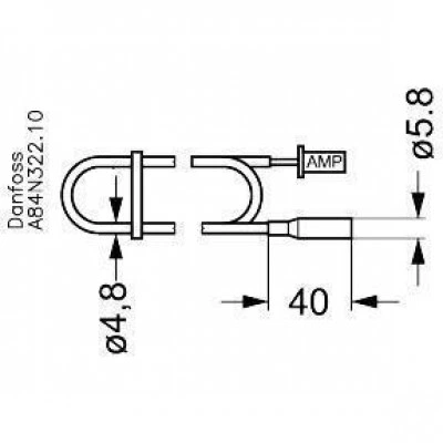 DANFOSS AKS 12 Датчик температуры(пр. класс 0423601558) 084N0037 DANFOSS AKS 12 Датчик температуры(пр. класс 0423601558) 084N0037