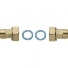 DANFOSS Резьбовые присоединительные патрубки, Dn40, R3/2xG2B (комплект из 2-х 087G6074