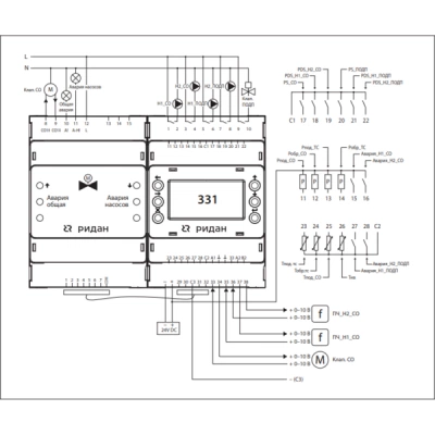 РИДАН 087H3805R — Контроллер ECL-3R 331 FC, напряжение питания 24V AC/DC 087H3805R РИДАН 087H3805R — Контроллер ECL-3R 331 FC, напряжение питания 24V AC/DC 087H3805R