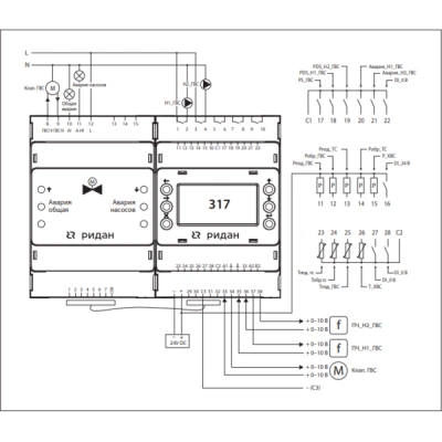 РИДАН 087H3807R — Контроллер ECL-3R 317 FC, напряжение питания 24V DC 087H3807R РИДАН 087H3807R — Контроллер ECL-3R 317 FC, напряжение питания 24V DC 087H3807R
