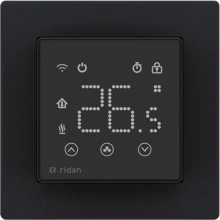 РИДАН 088L1143R — Электронный комнатный термостат RSmart-SB с Wi-Fi подключением 230V, черный 088L1143R